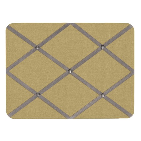 United Visual Products Slim Enclosed Corkboard, 36"x48", Gold Alum Frame/Ultramarine UVEB3648-GOLD-ULTMAR